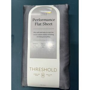 Threshold for performance‎ flat sheet 400 thread count gray